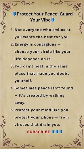 Protect Your Peace | The Power of Walking Away from Negative Energy #selfcare #peace #subscribe