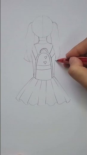 Drawing a fashion girl / Chiroyli qiz rasmini chizish