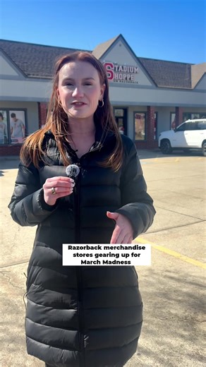 At the Stadium Shoppe on Razorback, they’re already restocking products for the Hogs' run in the NCAA men's basketball tournament.