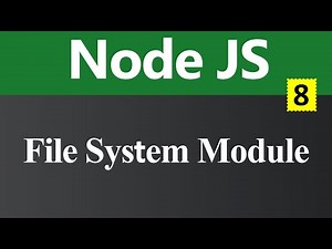 File System Module in Node JS (Hindi)