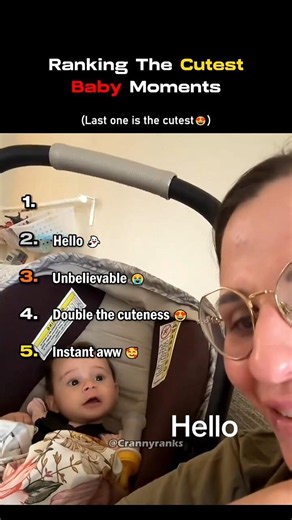 Ranking The Cutest Baby Moments #shorts
