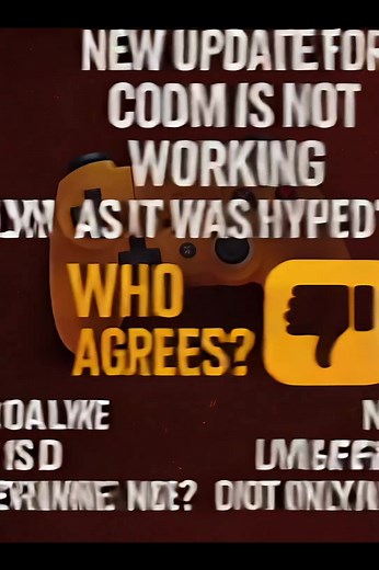 New codm update is such The new CODM update was hyped like crazy… but is it actually working the way it should? 🤔 I’m getting lag, glitches, and weird delays — is it just me or everyone else too? Drop your opinion below ⬇️ Do you like the new update or is it a BIG MISS? Hashtags #c#codmc#codmobilec#codmupdatec#codmlagc#callofdutymobile #fyp