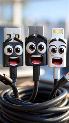 Multi Charging Cable🤯Micro USB Lightning Type C Fast Charge😱& Data Sync Cable💥🔥#shorts #aianimation