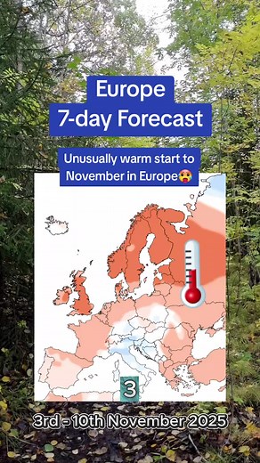 Europe 7-Day Weather Forecast: Warm Week Ahead