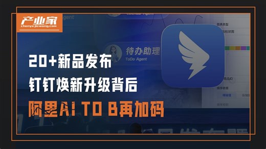 20多款AI新品发布，AI钉钉再次焕新升级，阿里AI TO B战略再提速