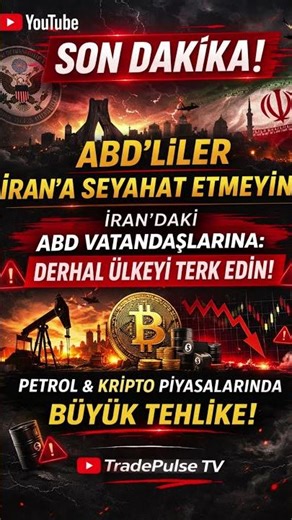 SON DAKİKA: ABD İran İçin Vatandaşlarını Uyardı!