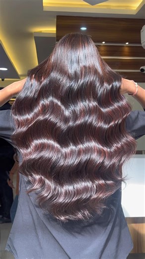 Chocolate Brown Hair Color🤎 #chocolatebrownhair #brownhaircolor #salon