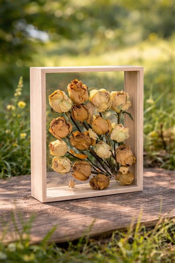 Preserved Roses Shadow Box – Eternal Flower Gift - Etsy