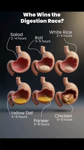 How Long Dose your food Actually Stay in your stomach?/Digestion Time Explained