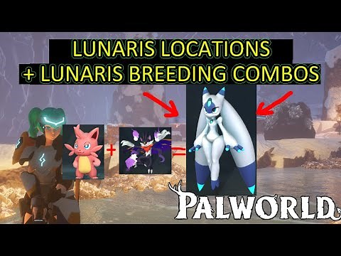 Palworld Lunaris Location And Lunaris Breeding Combos For Lunaris Egg. How to Get Lunaris