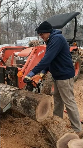 Bucking firewood logs #firewood #chainsaw