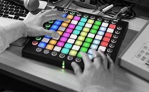 Novation Launchpad Pro grid instrument at NAMM 2015