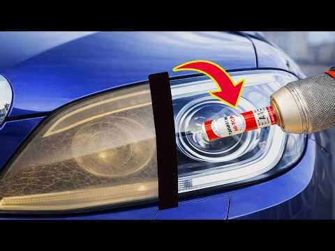 Insert Batteries into the Drill – Restore Old Headlights to Like New Condition in Just 1 Minute!