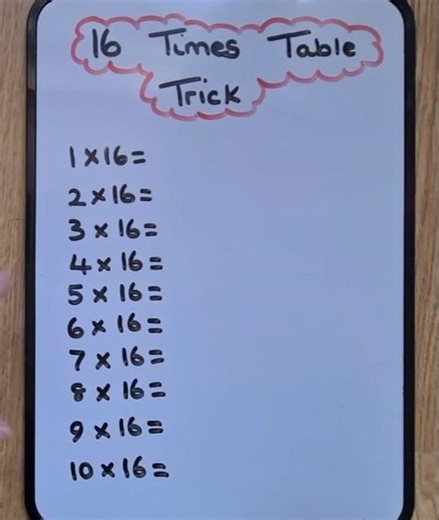 How to Multiply by 16 (Simple Trick)