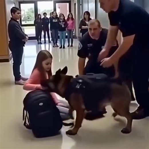 K9 Dog Refuses to Obey — What He Uncovers About the Student Shocks Everyone. | Gabriela Ortiz