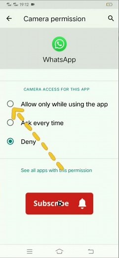how to enable whatsapp camera