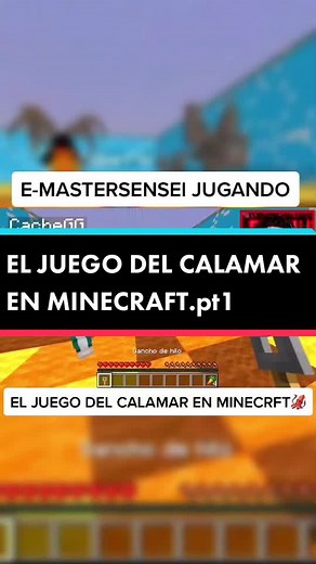 E-MasterSensei Jugando El Juego Del Calamar En Minecraft