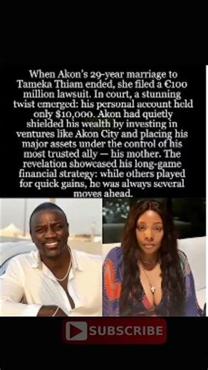 Akon’s Ex Filed a €100M Divorce Suit — Then Learned He Had Only $10K in His Personal Account #Akon
