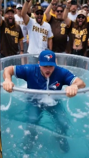 Blue Jays fan dunk tank