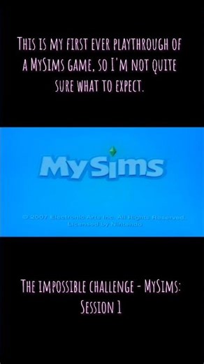 MySims: Session 1 #mysims #nintendowii #retrogaming