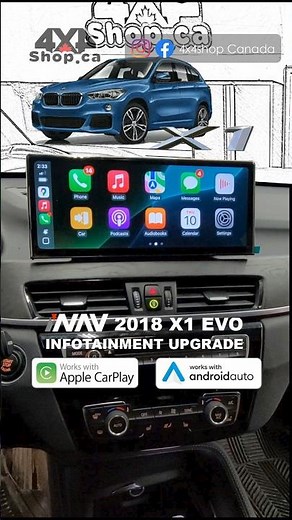 2018 BMW X1 Apple CarPlay Android Auto Upgrade INAV Pro+ Android Screen Install #bmwx1#applecarplay