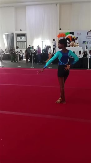 An elegant gymnastics routine by one of our elegant gymnasts, at the just concluded gymfest #gymnastics #competition #elegant
