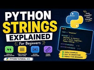 Python Strings Made Easy | Complete Beginner Guide