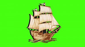 Download animated 3D sailing ship icon for free