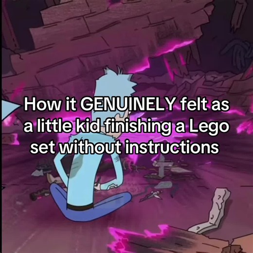 How it felt finishing a Rick and Morty portal gun Lego set as a kid