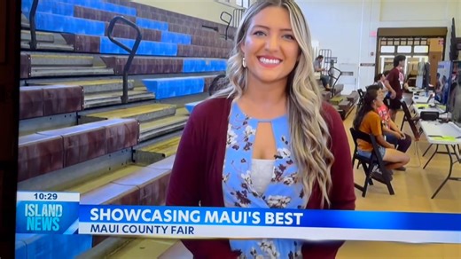 My ten seconds of stardom lol😆… Orchid Land, 98th Maui County Fair celebration at QKC | Sandi Amaral