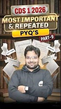 CDS History PYQs 2026 | CDS History Most Repeated Questions | CDS History Preparation 2026 |CDS 2026