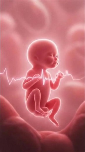 Fetal Heartbeat Inside the Womb 🧠 | Amazing Pregnancy Animation #3danimation #shorts
