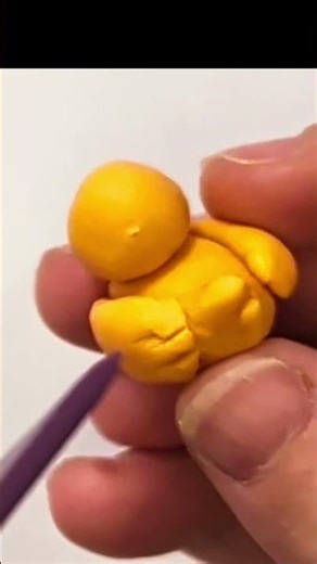 Cute Polymer Clay rooster 🐔 #shorts #clay #tutorial #diy #cute #art #toys