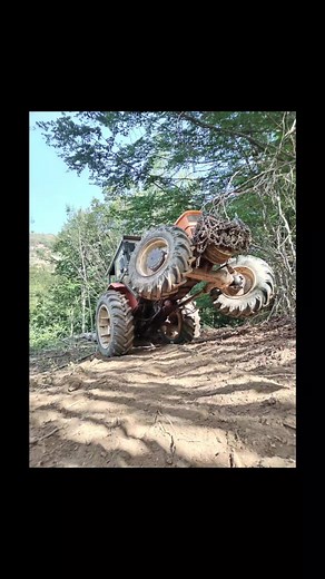 Orange Tractor in Action: Outdoor Adventures and Tasks