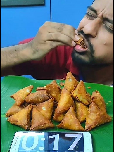 (Very Fast) 25 Mini Samosa Eating Challenge-Food Challenge India -Food Eating Challenge-Tamil