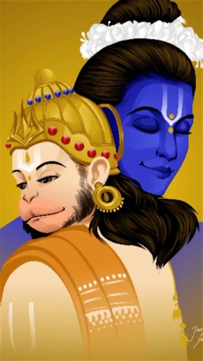 Jai Shree Ram 🚩| illustration | #jaishreeram #hanuman #ytshorts #digitalart #illustration