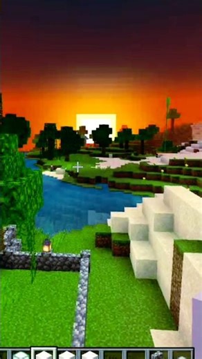 Minecraft City at Night 🌃✨ | Unreal Night View #shorts