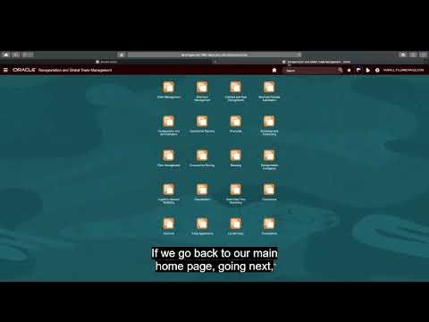 2 Exploring Transportation Management Work Areas |Transportation Planning Overview | Oracle TM | OTM