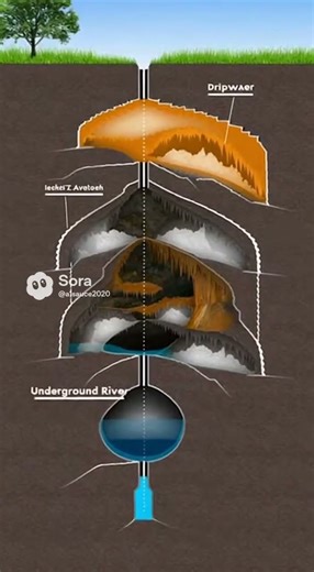 Caves Form Over Time #GeologyRocks #Caves #EarthScience #KidsScience #Shorts #NatureScience