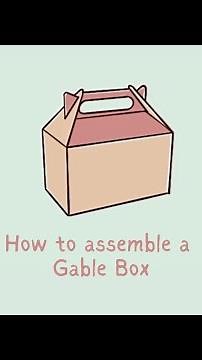 How to Assemble a Gable Box | Half Price Packaging