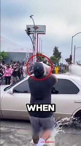 They really poured water in his car?! 😳 #chaos #reaction