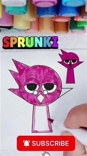 Painting a Magenta Sprunki Character 🎨💖 #sprunki #art #asmr #shortvideo #shorts