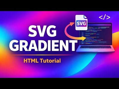 Learn SVG Gradient in HTML | Linear Gradient & Radial Gradient