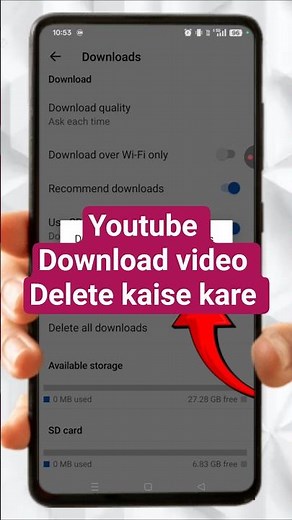 How To Delete All Your Youtube Download Videos #shorts #youtubeshorts #viral