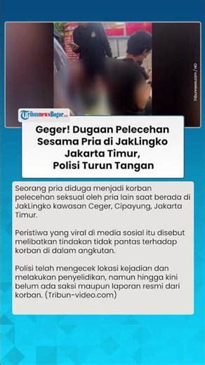 SHOCKING! Alleged Same-Sex Harassment on JakLingko East Jakarta, Police Step In