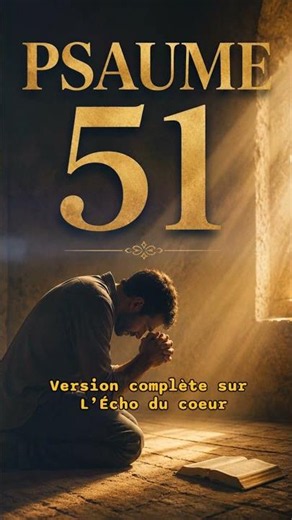 Crée en moi un cœur pur ô Dieu - Psaume 51