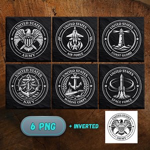 American Military Laser Engraving PNG Files | Glowforge, Xtool, Lightburn Compatible | Digital Download - Etsy