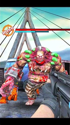 dead target zombie boss rockey fight#zombie #shorts