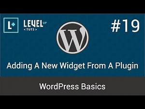 WordPress Basics #19 - Adding A New Widget From A Plugin