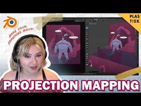 2.5D Animation in Blender: Projection Mapping from 2D Artwork